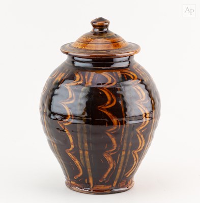 Lot 172 - DOUG FITCH (born 1964); an ovoid slipware jar...