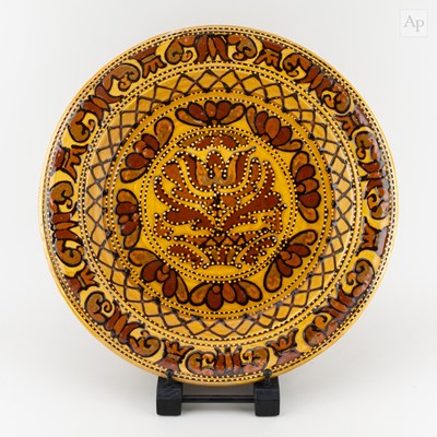 Lot 389 - MARY WONDRAUSCH (1923-2016); a slipware...