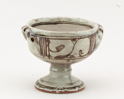 Lot 591 - RUPERT SPIRA (born 1960); a stoneware chalice...