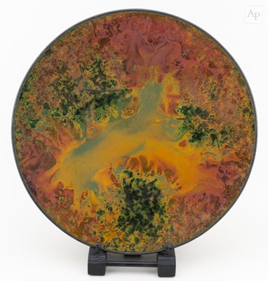 Lot 13 - ANDREW HILL (born 1964); a raku charger,...