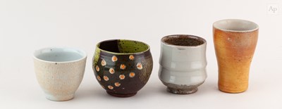 Lot 604 - SABINE NEMET (born 1971); a salt glazed beaker,...