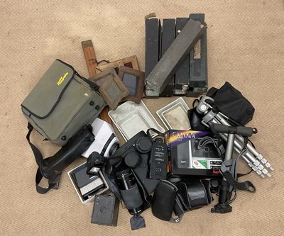 Lot 56A - A quantity of camera equipment, to include...