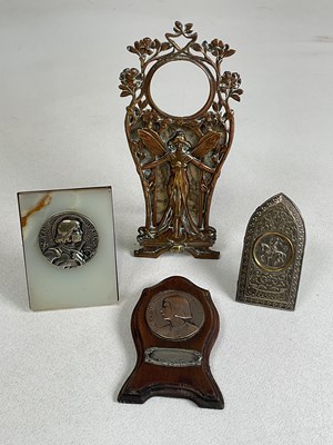 Lot 37 - An Art Nouveau copper and brass photograph...