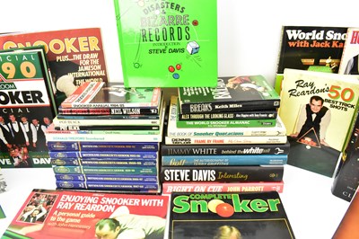 Lot 44 - SNOOKER; sixty various books relating to...