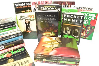 Lot 44 - SNOOKER; sixty various books relating to...