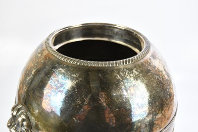 Lot 1503 - A 19th century silver plated tea urn of...