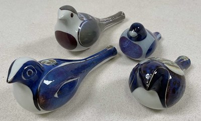 Lot 285 - ROYAL COPENHAGEN; a group of bird whistles,...