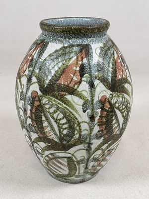 Lot 314 - GLYN COLLEDGE FOR DENBY; an ovoid vase with,...