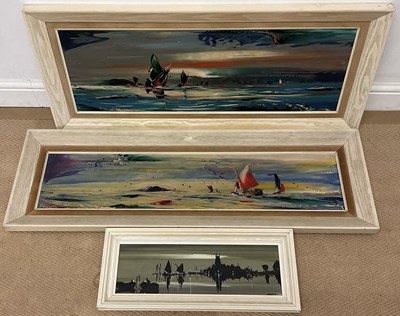 Lot 470 - GEORGE R DEAKINS, three oils on board,...