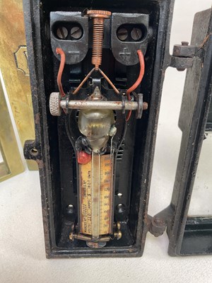 Lot 71 - A pair of penny in the slot brass toilet door...