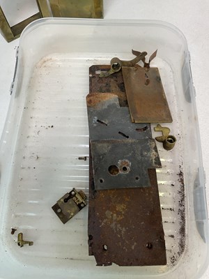 Lot 71 - A pair of penny in the slot brass toilet door...