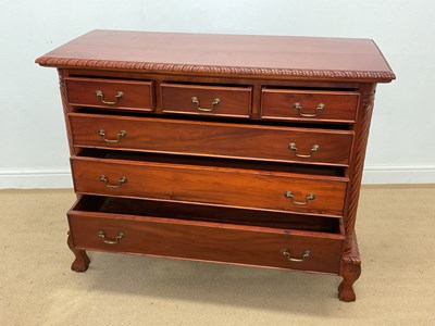 Lot 716 - CACHET; a reproduction mahogany 'Chippendale'...