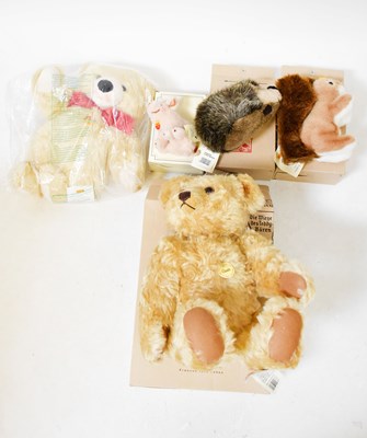 Lot 445 - STEIFF; five plush toys comprising large...