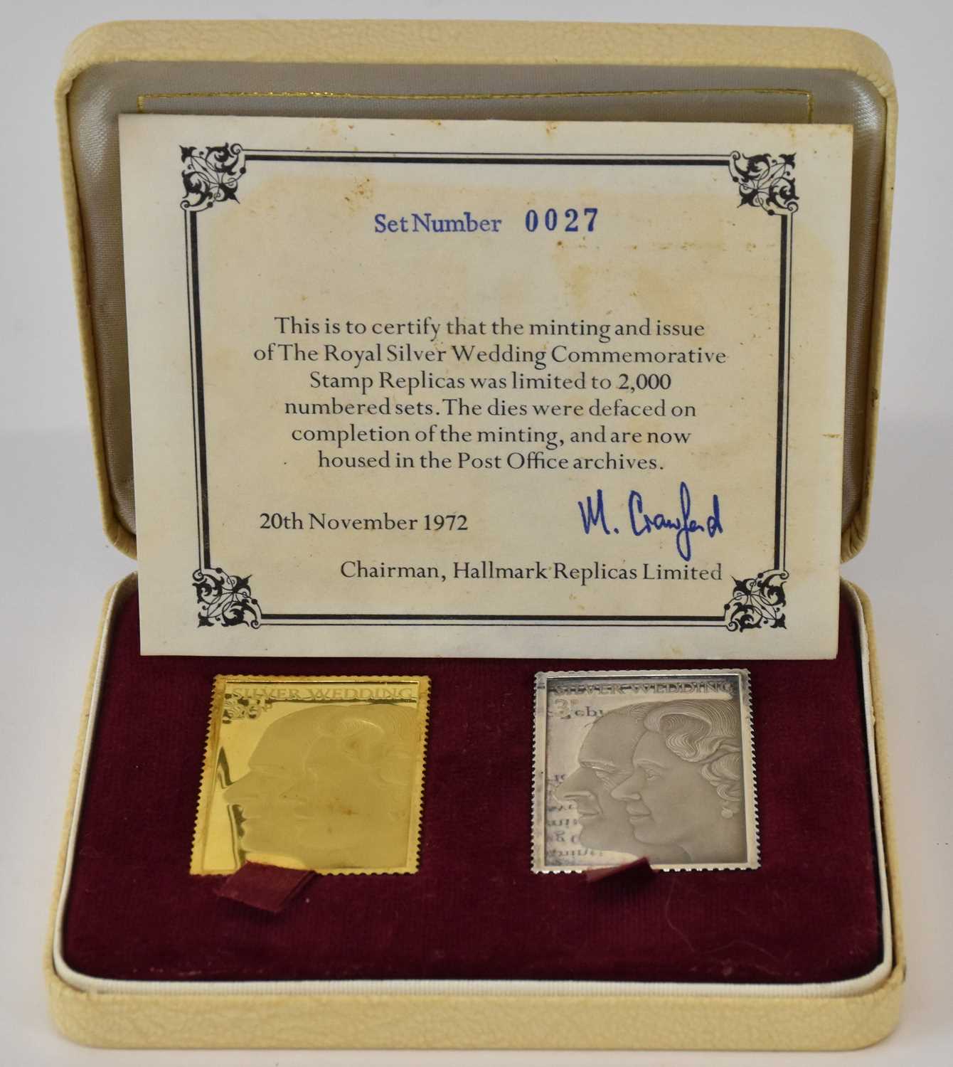 Lot 1094 - A cased Royal Silver Wedding Commemorative...