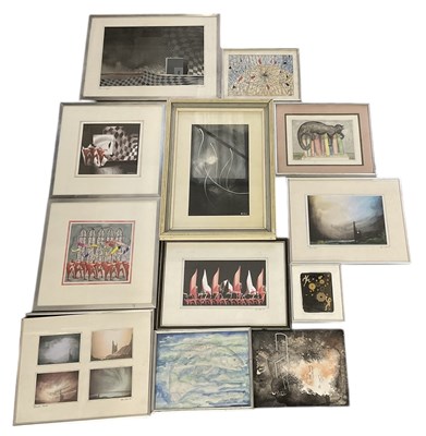 Lot 237 - RON WOOD (1922-2009); ten assorted prints and...