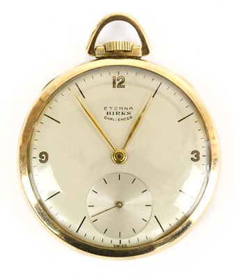 Lot 1789 - ETERNA BIRKS CHALLENGER; a gold plated pocket...