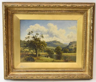 Lot 144 - THOMAS SPINKS (1847-1927); oil on canvas,...