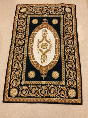 Lot 167 - A Kashmiri hand stitched wool chain, tapestry...