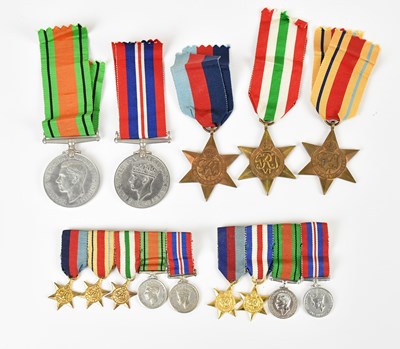 Lot 207 - A collection of WWII medals comprising the...