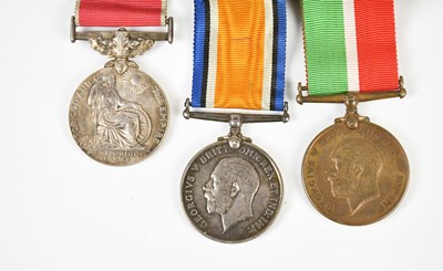 Lot 197 - A WWI medal group awarded to Robert Miller,...