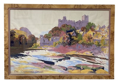 Lot 170 - ORLANDO GREENWOOD; a large watercolour, 'The...