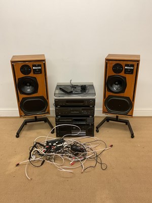 Lot 158 - TECHNICS; music system including KEF reference...