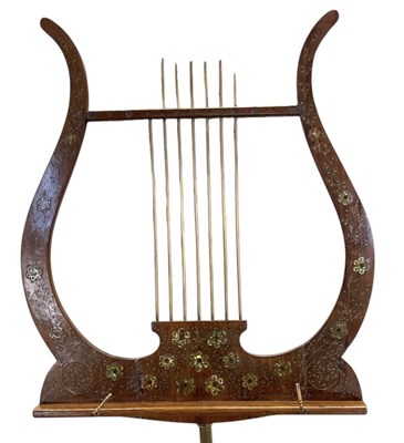 Lot 18 - An Edwardian Sheraton Revival rosewood and...