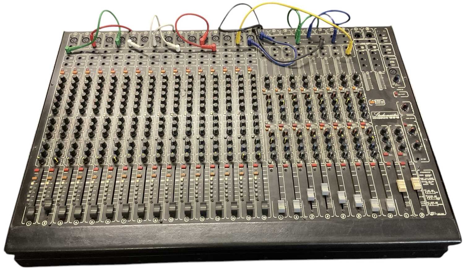 Lot 556 - STUDIOMASTER; a Mixdown 16-8-16 mixing board,...