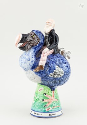 Lot 137 - DAVID CLEVERLY; 'Mr Charles Darwin meets the...