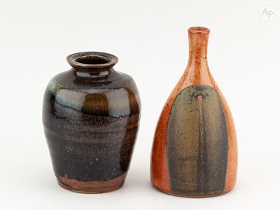 Lot 299 - JOHN JELFS (born 1946); a stoneware bottle...