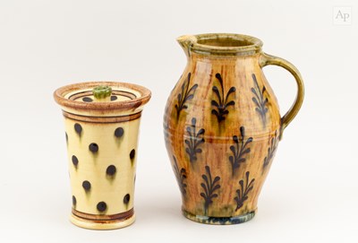 Lot 453 - PAUL YOUNG (born 1961); a slipware jug,...