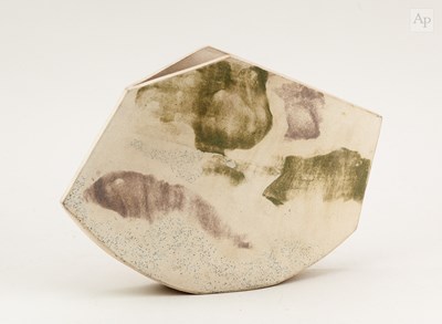 Lot 688 - VAL BARRY (1937-2018); an angular stoneware...