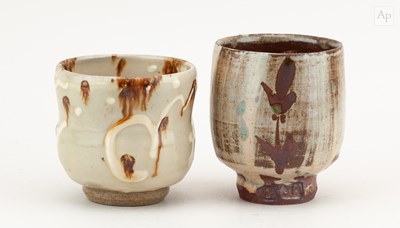 Lot 655 - TAKESHI YASUDA (born 1943); a stoneware yunomi...