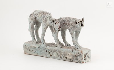 Lot 262 - IAN GREGORY (1942-2021); a grogged stoneware...