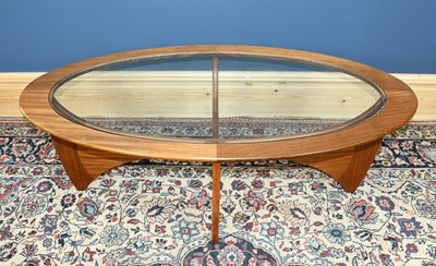 Lot 3006 - G-PLAN; a teak Astro coffee table with glass...