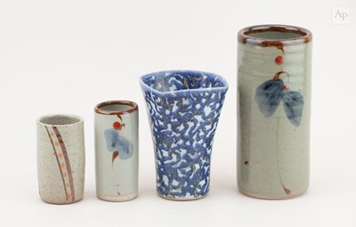 Lot 714 - Dartington Pottery; a cylindrical stoneware...