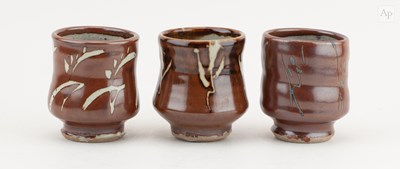 Lot 459 - MIKE DODD (born 1943); a trio of stoneware...