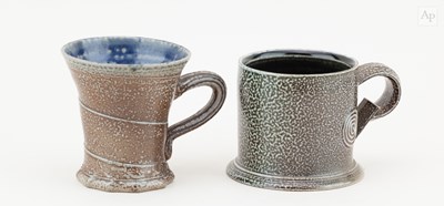 Lot 704 - WALTER KEELER (born 1942); two salt glazed...