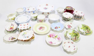 Lot 622 - SHELLEY; a collection of bone china to include...