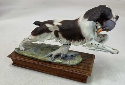 Lot 338 - ALBANY FINE CHINA; a model of a springer...
