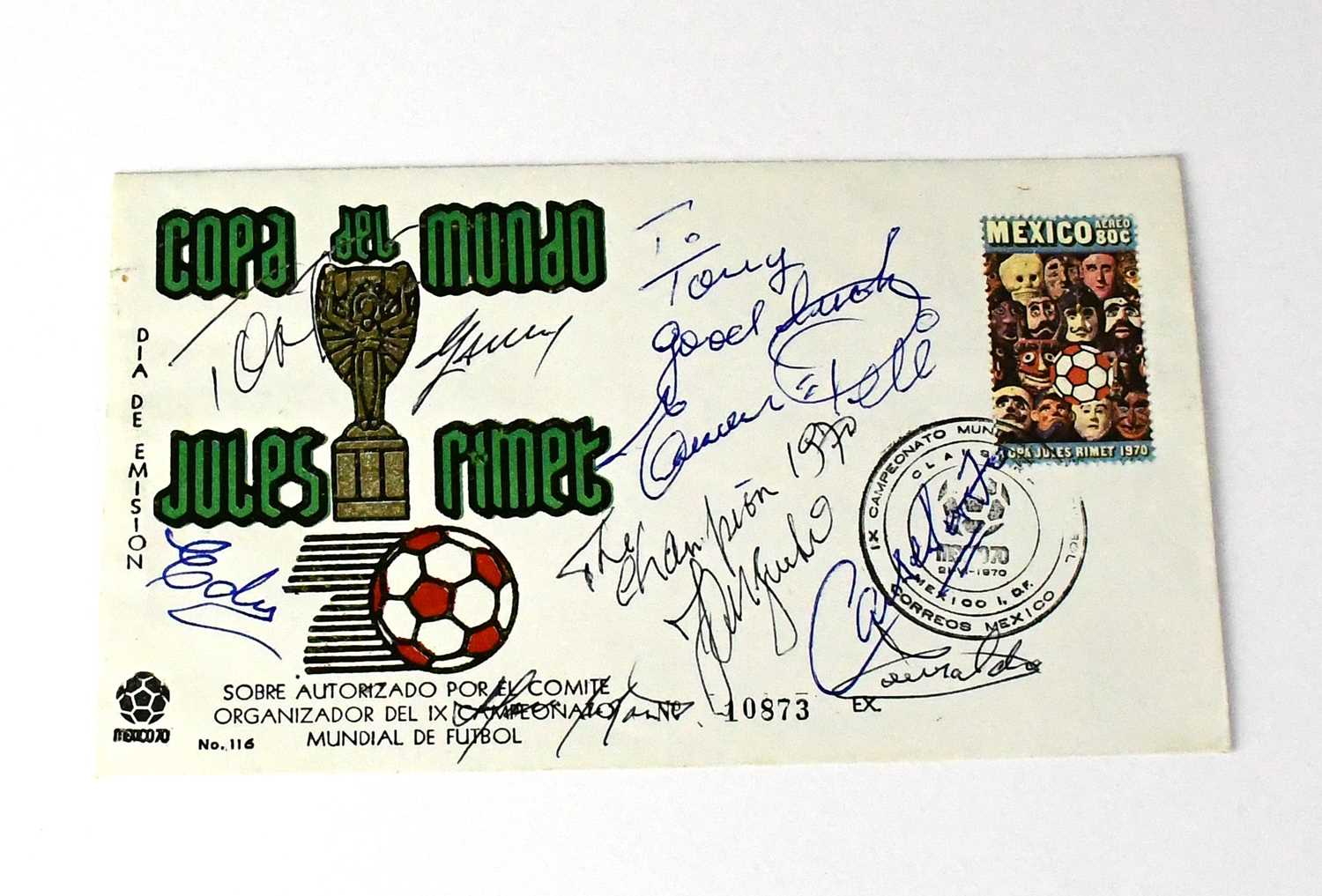 Lot 664 - BRAZIL WORLD CUP 1970; a first day cover...