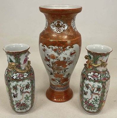 Lot 374 - A pair of large Japanese Meiji period Imari...