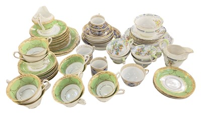 Lot 555 - Three part tea services including a Mortlock...