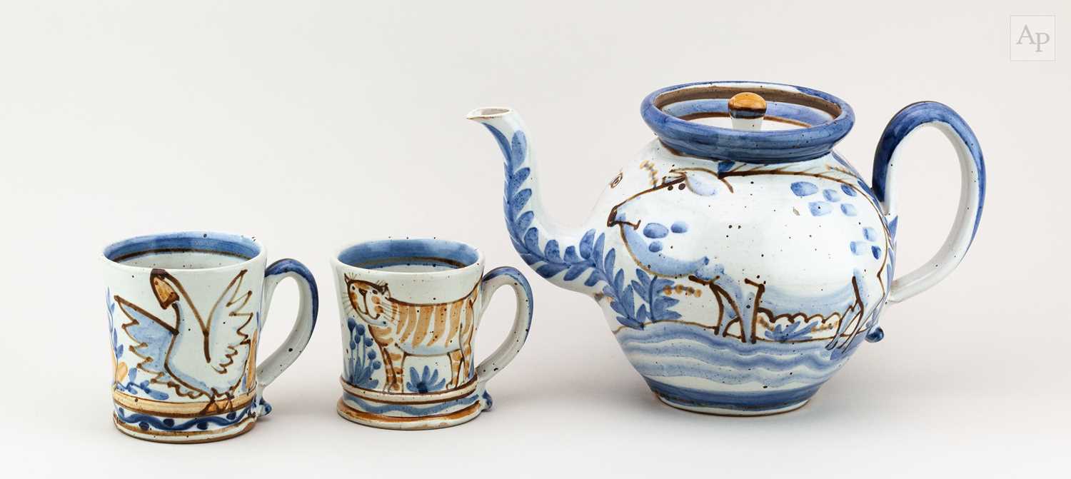 Lot 23 - ANDREW MCGARVA (born 1956); a large stoneware...