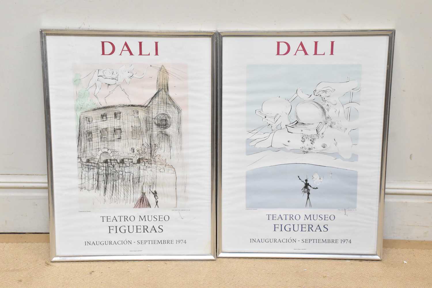 Lot 498 - SALVADOR DALI (1904-1989); a pair of signed...