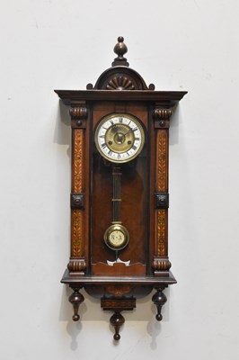 Lot 273 - An early 20th century Vienna style wall clock,...