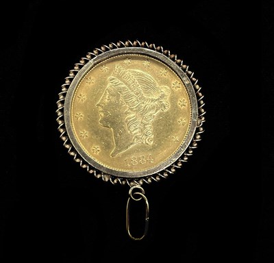 Lot 1427 - A United States of America 1884 gold twenty...