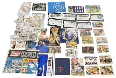 Lot 416 - A quantity of stamps, postcards, cigarette...