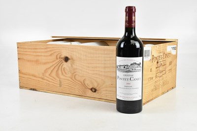 Lot 346 - RED WINE; twelve bottles Chateau Pontet Canet...