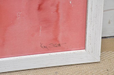Lot 514 - KAY ELLIOTT; watercolour, study of flower,...